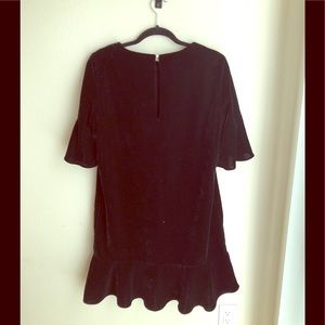 Zara black velvet dress NEW